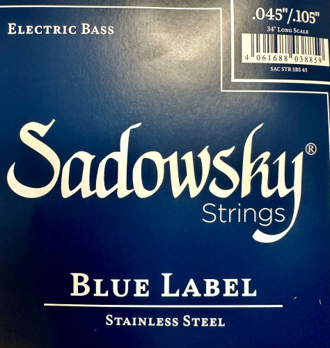 Cordes SADOWSKY basse 4 cordes 45-105 Blue Label 34"Scale