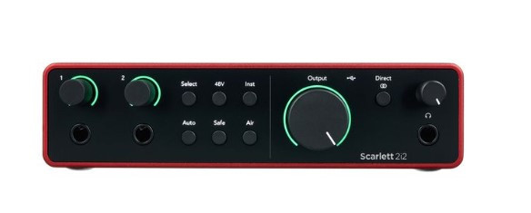 Interface FOCUSRITE Scarlett 2i2 4th gen