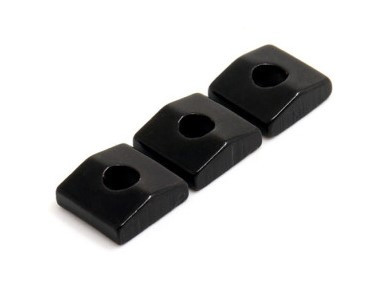 Carrés de bloque cordes noir (3pcs)