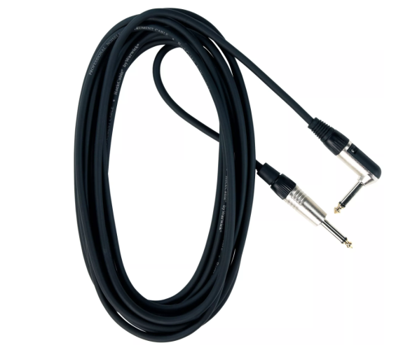 Cable de instrumento ROCKCABLE recto/acodado 6m negro RC30256D7