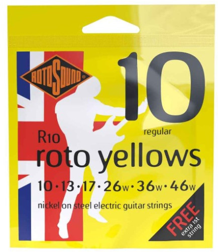 Cuerdas guitarra eléctrica ROTOSOUND R10 10-46