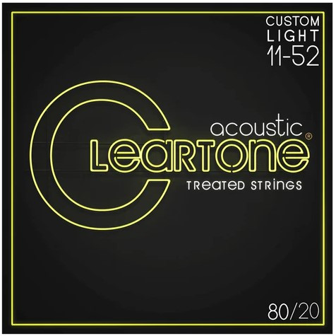 Cuerdas CLEARTONE 7611 11-52 Acustic Guitars Bronze 80/20 Custom Light