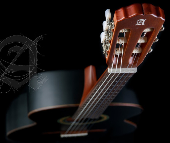 Guitarra clàssica ALHAMBRA 1C Black Satin