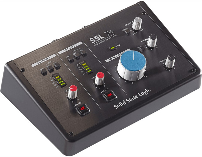 Interface SOLID STATE LOGIC SSL2+ USB-C - 2 entradas 4 salidas y MIDI