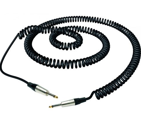 Cable de instrumento ROCKCABLE Espiral 6m negro RC30206D7C