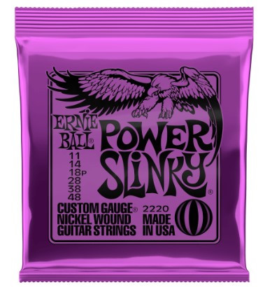 Cordes guitarra elèctrica Ernie Ball 2220 Slinky Purple 11-48