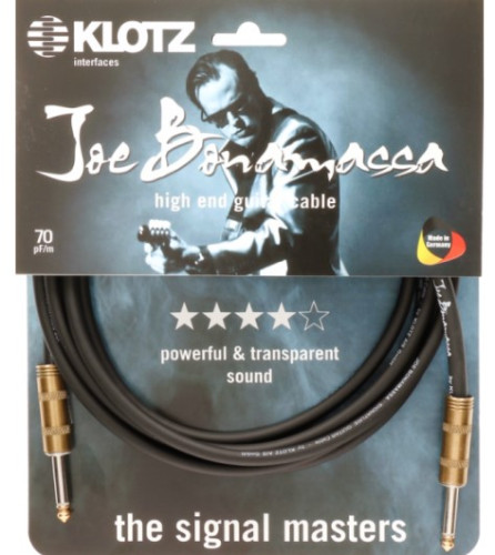 Cable KLOTZ Joe Bonamassa Signature 3m JBPP030  Gold