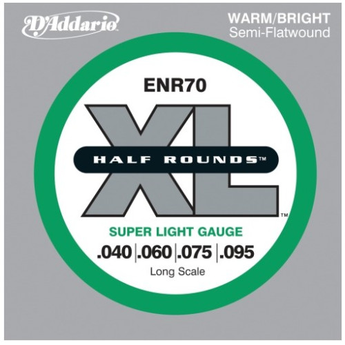 Cordes D'ADDARIO Baix Elèctric ENR70 Half Rounds