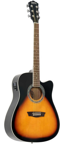 Guitare electroacoustique WASHBURN WA90CEVSB Vintage Sunburst