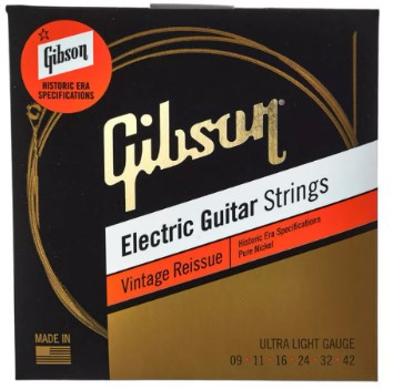 Cuerdas GIBSON 9-42 Electric Guitar Strings Ultra Light