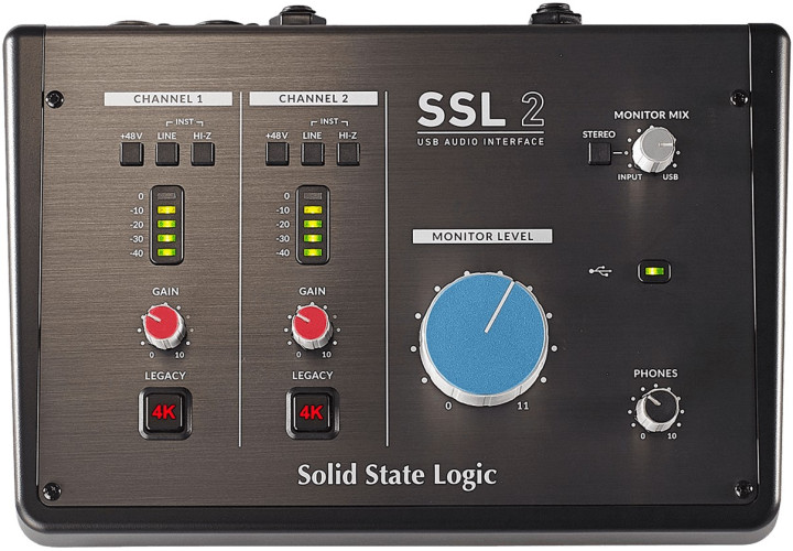 Interface SOLID STATE LOGIC - RSL SSL2 Recording Pack USB-C, micrófono y auriculares