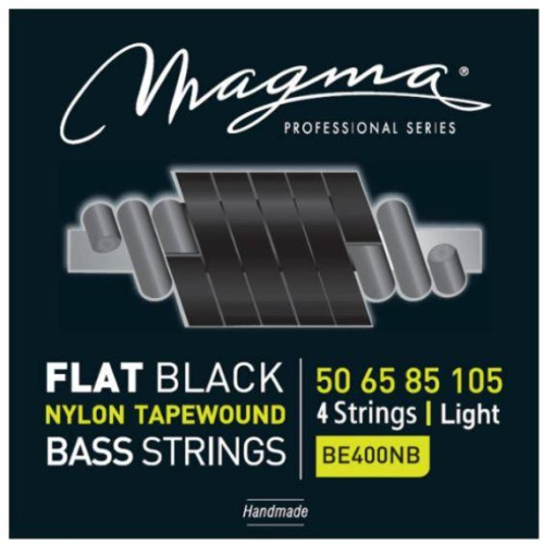 Cuerdas MAGMA BE400NB bajo eléctrico Ultra Flat Nylon black