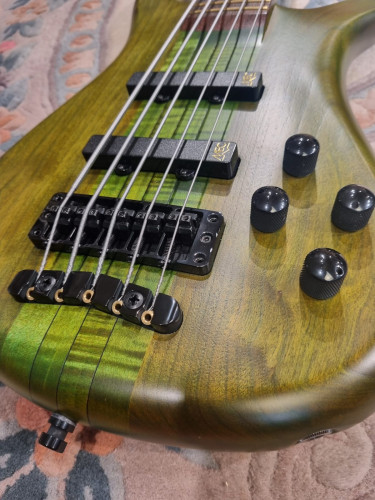 Bajo WARWICK Teambuilt Pro Series Streamer Stage I, 5 – Emeraude Green Transparent Satin