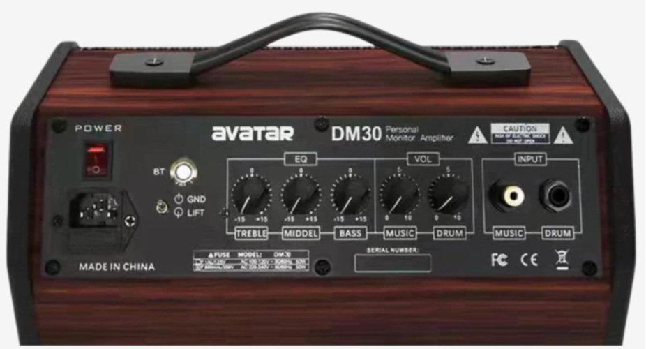 Amplificateur de batterie électronique AVATAR DM30 25 W