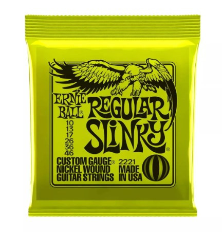 Cuerdas Guitarra Eléctrica Ernie Ball 2221 Regular Slinky 10-46