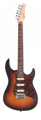 Guitarra eléctrica FRET KING Super-Matic HSH (RW) - sunburst