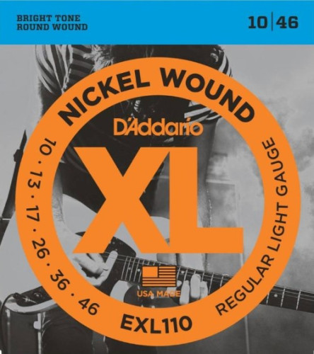 Cuerdas D'ADDARIO EXL110 10-46 Guitarra eléctrica