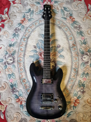 Guitarra eléctrica FRAMUS D-Series Diablo Supreme, Nirvana Black Transparent