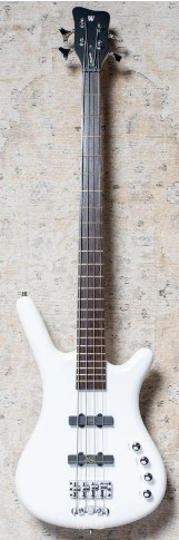 Basse WARWICK Rockbass Corvette Basic 4 cordes Solid White High Polish