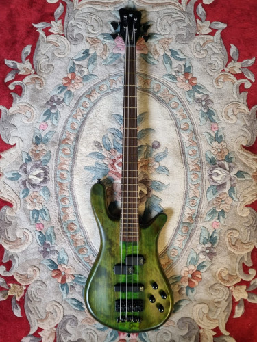 Basse WARWICK Teambuilt Pro Series Streamer Stage I, 4 – Emeraude Green Transparent Satin