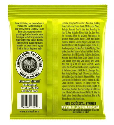 Cuerdas Guitarra Eléctrica Ernie Ball 2221 Regular Slinky 10-46