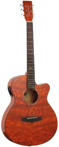 Guitarra electroacústica TANGLEWOOD Azure Super Folk Amber - TA4CE HN