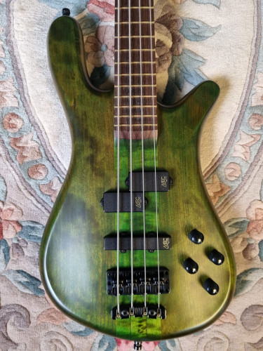 Baix WARWICK Teambuilt Pro Series Streamer Stage I, 4 – Emeraude Green Transparent Satin