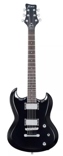 Guitare électrique FRAMUS D-Series FAL Phil XG – Solid Black