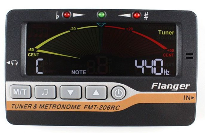 Afinador y Metrónomo digital FLANGER FMT206RC