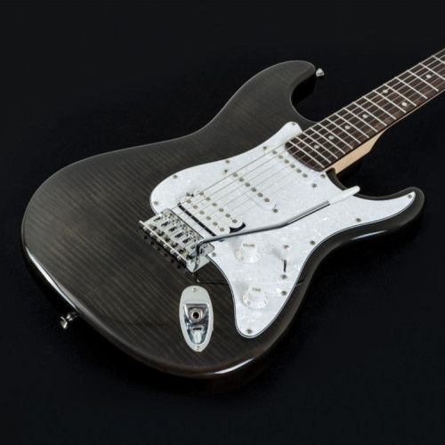 Guitarra Eléctrica WASHBURN Sonamaster SDFTB Deluxe Transparent Black