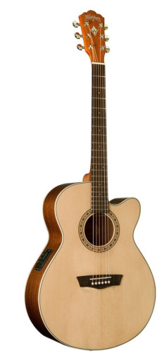 Guitare electroacoustique WASHBURN Harvest G7SCE Naturelle