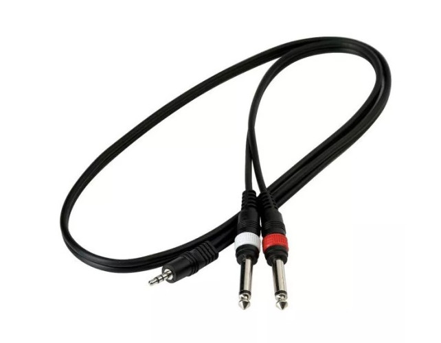 Câble patch ROCKCABLE RCL20911D4 2 x Jack / Mini Jack – 1 mètre