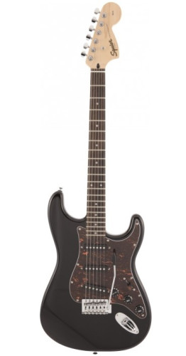 Guitare électrique SQUIER Affinity Series Stratocaster -  Black - Tortoise Pickguard