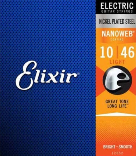 Cordes ELIXIR 12052 10-46 Electric Guitar Nanoweb Coated