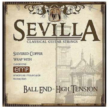 Cuerdas SEVILLA Guitarra Clásica Tensión Alta / Ball End