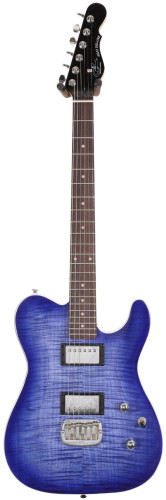 Guitare électrique G&L Tribute Asat Classic Deluxe Carved Top Blueburst