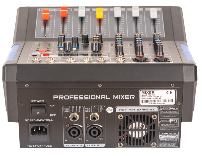 Mesa de mezclas EK AUDIO Amplificada con efectos KW04A