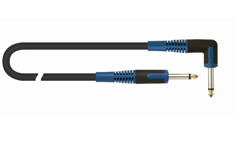 Cable de instrumento QUIKLOK recto/acodado 6m negro RKSI 205-6