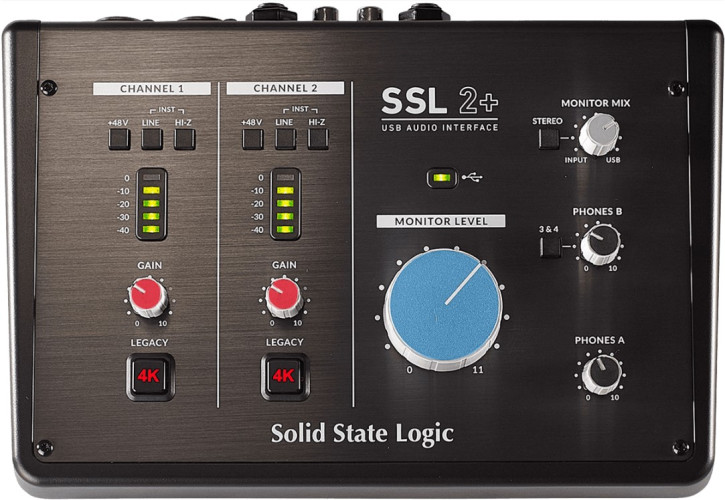 Interface SOLID STATE LOGIC - RSL SSL2+ Recording Pack USB-C, micrófono y auriculares