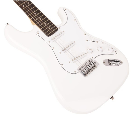 Guitare électrique SX ED1 Strato Blanc