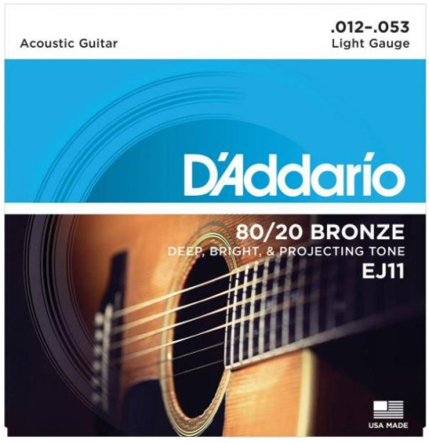 Cordes D'ADDARIO EJ11 12-53 Guitarra acústica