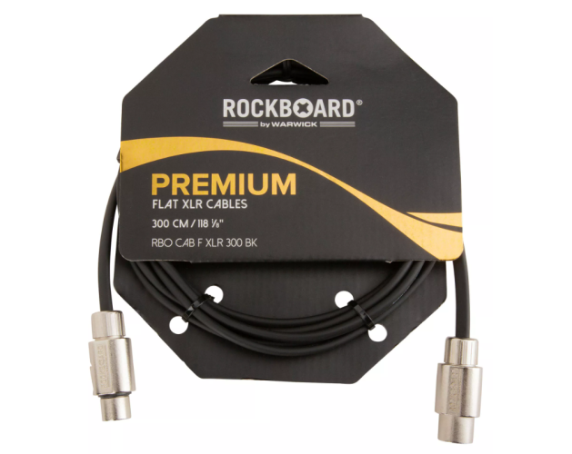 Cable de micròfon ROCKCABLE Premium RBO CAB F XLR 300 BK