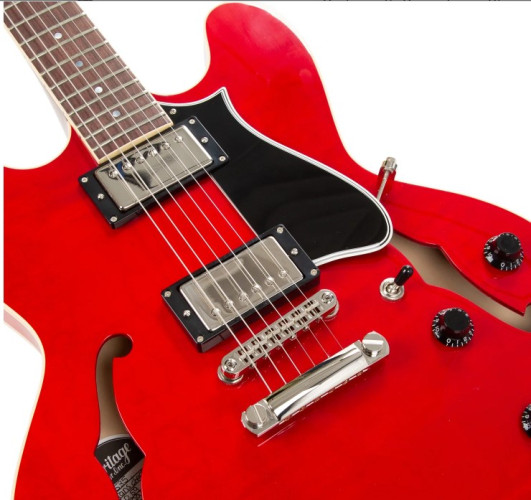 Guitare électrique HERITAGE Standard H-535 Semi-Hollow Trans Cherry