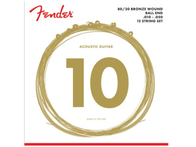 Cuerdas FENDER Acoustic 12cd 10-50 - Bronze