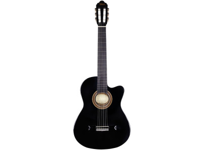 Guitarra Clàssica VALÈNCIA VC104TCBK Negra Cos Estret