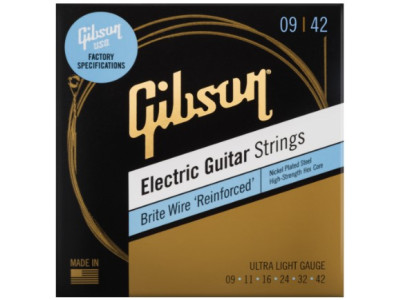 Cuerdas GIBSON 9-42 Electric Guitar Strings Ultra Light - Brite Wire Reinforced