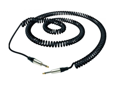 Câble d'instrument ROCKCABLE Spirale 6m noir RC30206D7C