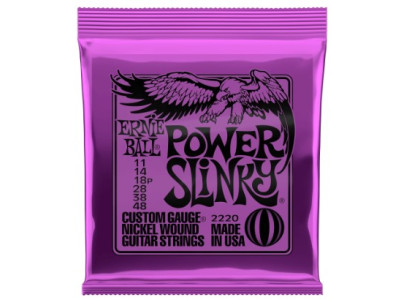 Cuerdas guitarra eléctrica Ernie Ball 2220 Slinky Purple 11-48