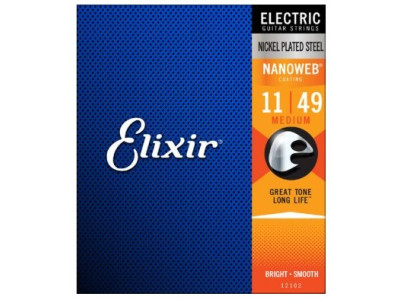 Cordes ELIXIR 11-49 Electric Guitar Nanoweb Coated