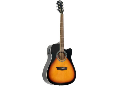 Guitarra Electroacústica WASHBURN WA90CEVSB Vintage Sunburst